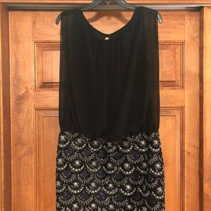 Black sequined dress, perfect for homecoming!